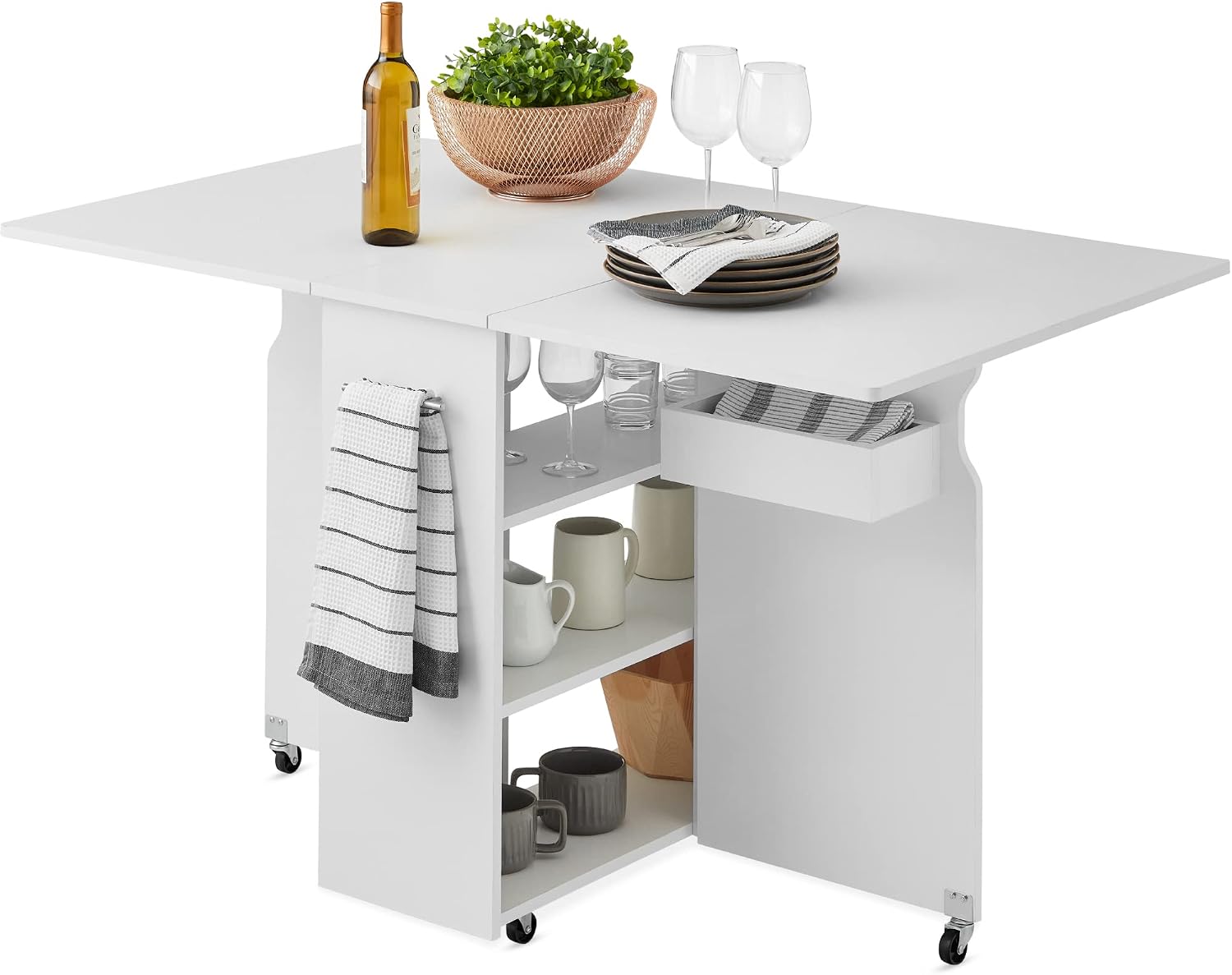 Kitchen Appliances Table - Meja Makan Lipat, Meja Ekstensi Lipat