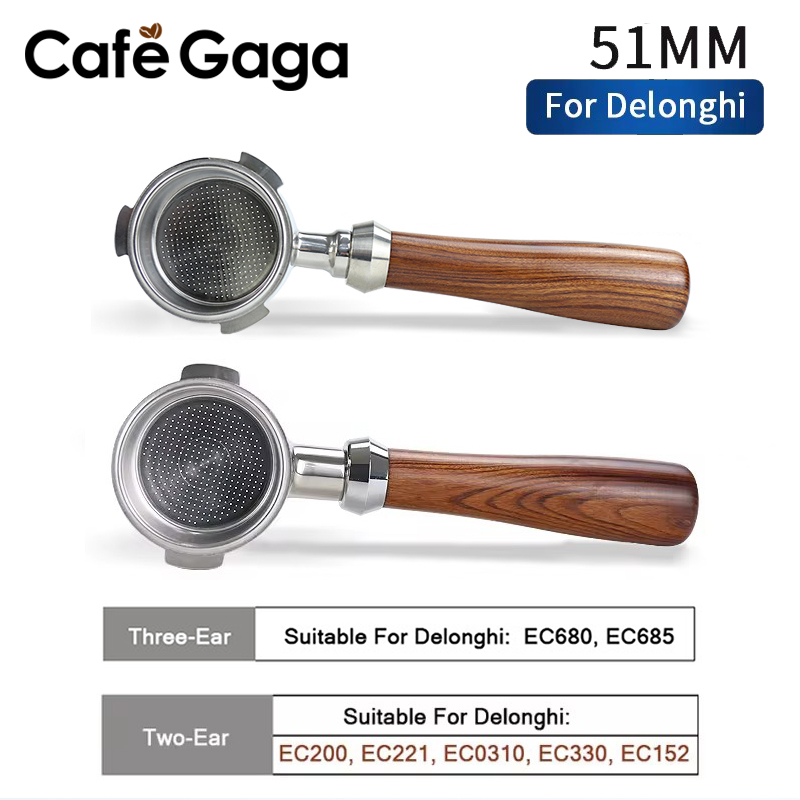 Delonghi Espresso Dedica 685 - Portafilter Kopi Tanpa Dasar 51mm untuk