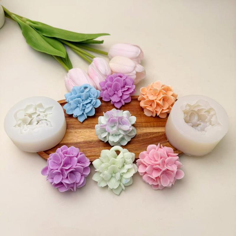 Kitchen Appliances Baking - ● Cetakan Silikon Bunga Hydrangea DIY