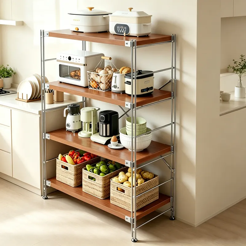 Kitchen Appliances Countertop - Rak Dapur Multi-Tingkat untuk Microwave, Panci,
