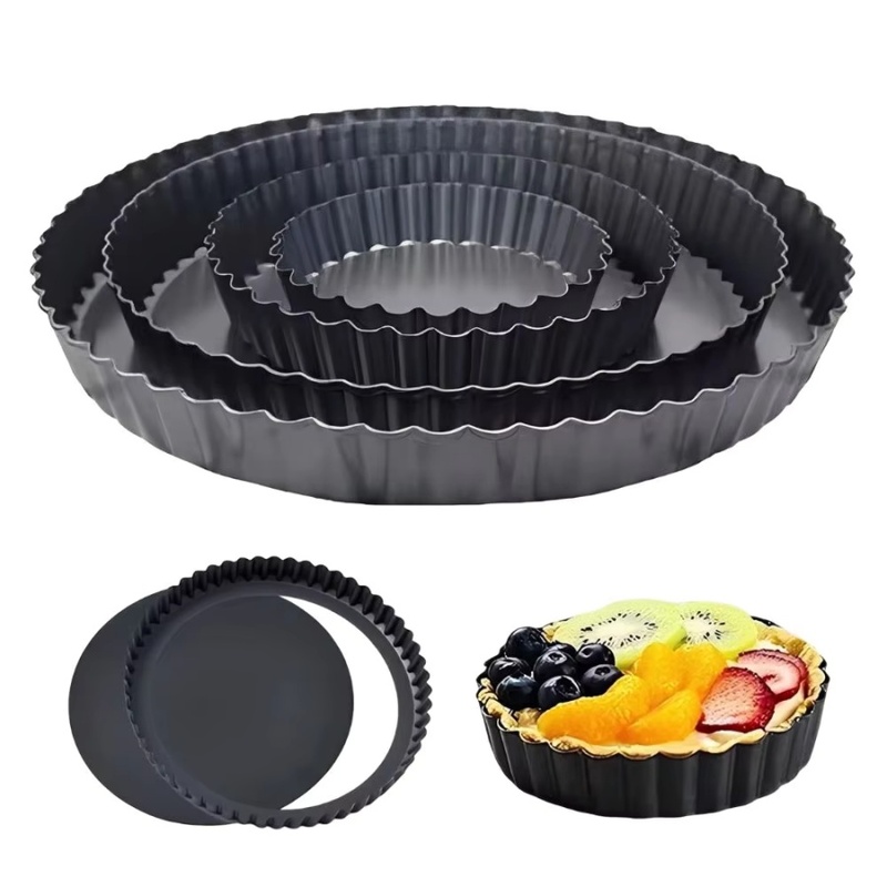 Kitchen Appliances Baking - 1pc Loyang Tart Beralur dengan Dasar