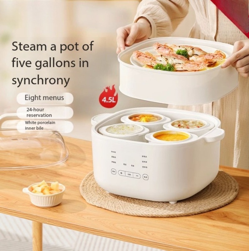 Panci Rebus Otomatis Keramik 4 - Slow Cooker Ceramic ulasan dan harga