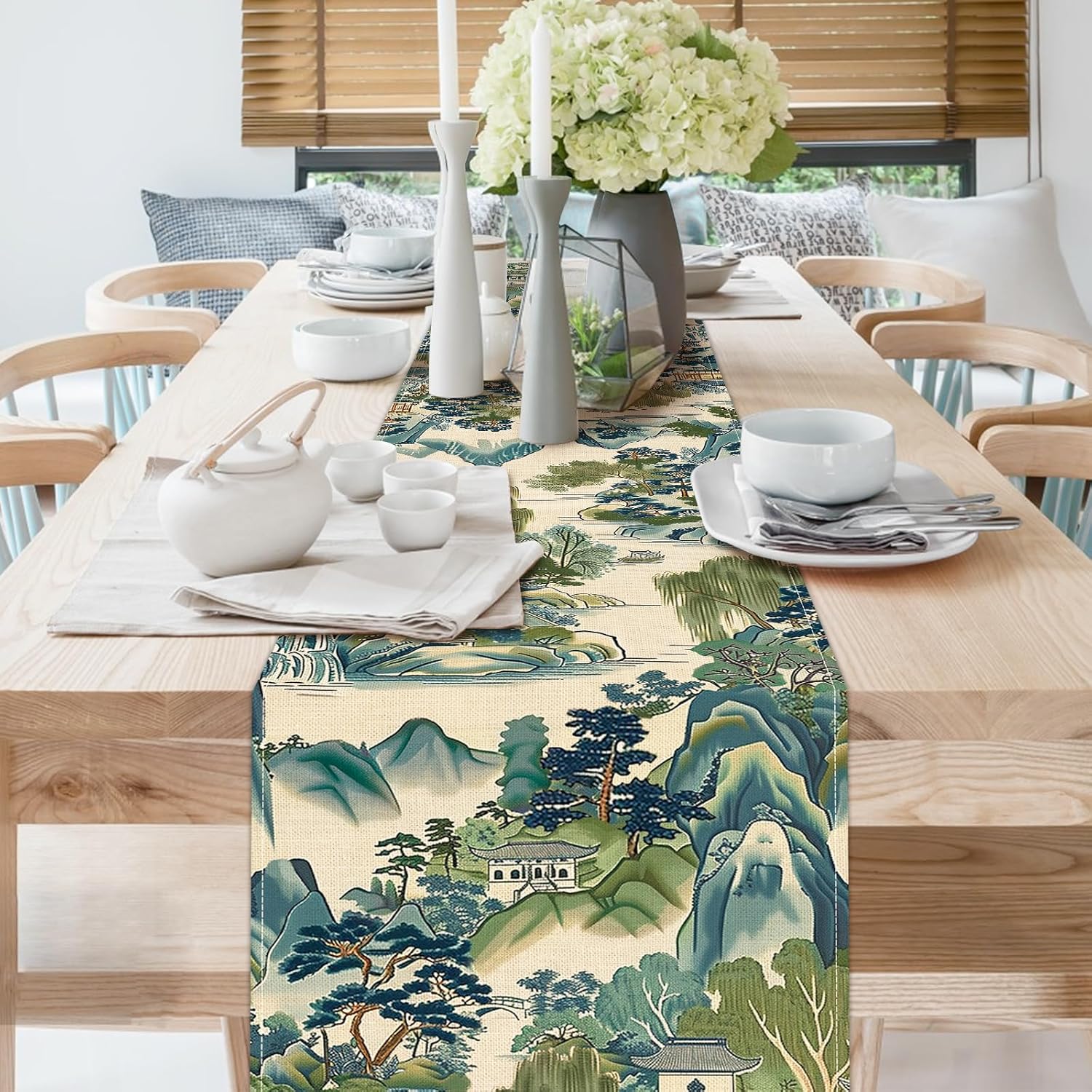 Lukisan Pemandangan Chinoiseri - Kitchen Appliances Table ulasan dan harga