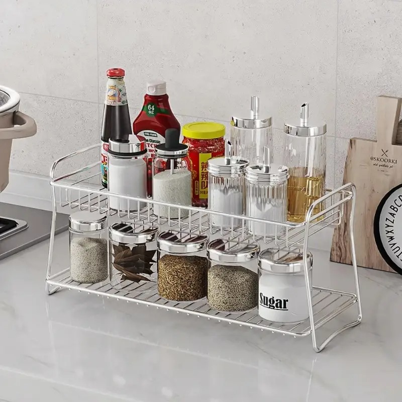 Rak Penyimpanan Meja 2 Tingkat - Kitchen Appliances Table ulasan dan harga