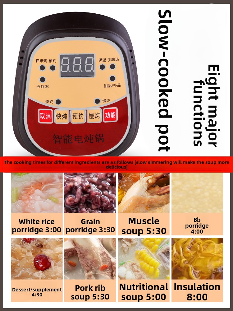 Penanak makanan elektrik otoma - Slow Cooker Ceramic ulasan dan harga