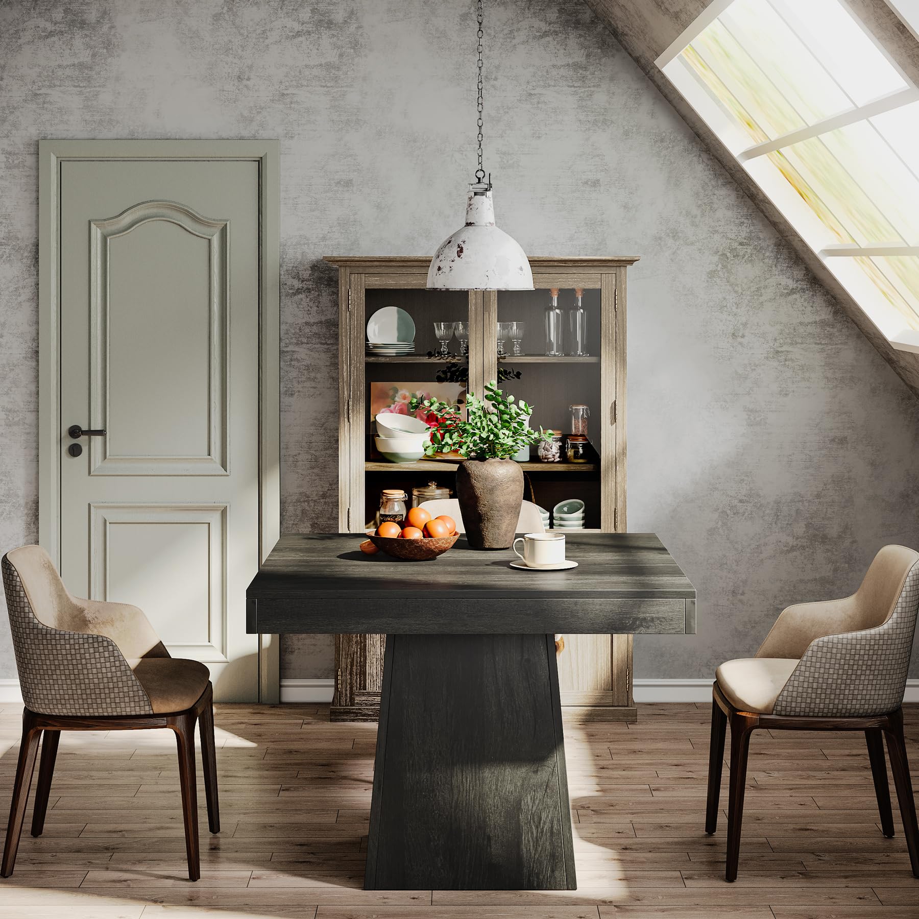 Tribeigns meja makan persegi u - Kitchen Appliances Table ulasan dan harga