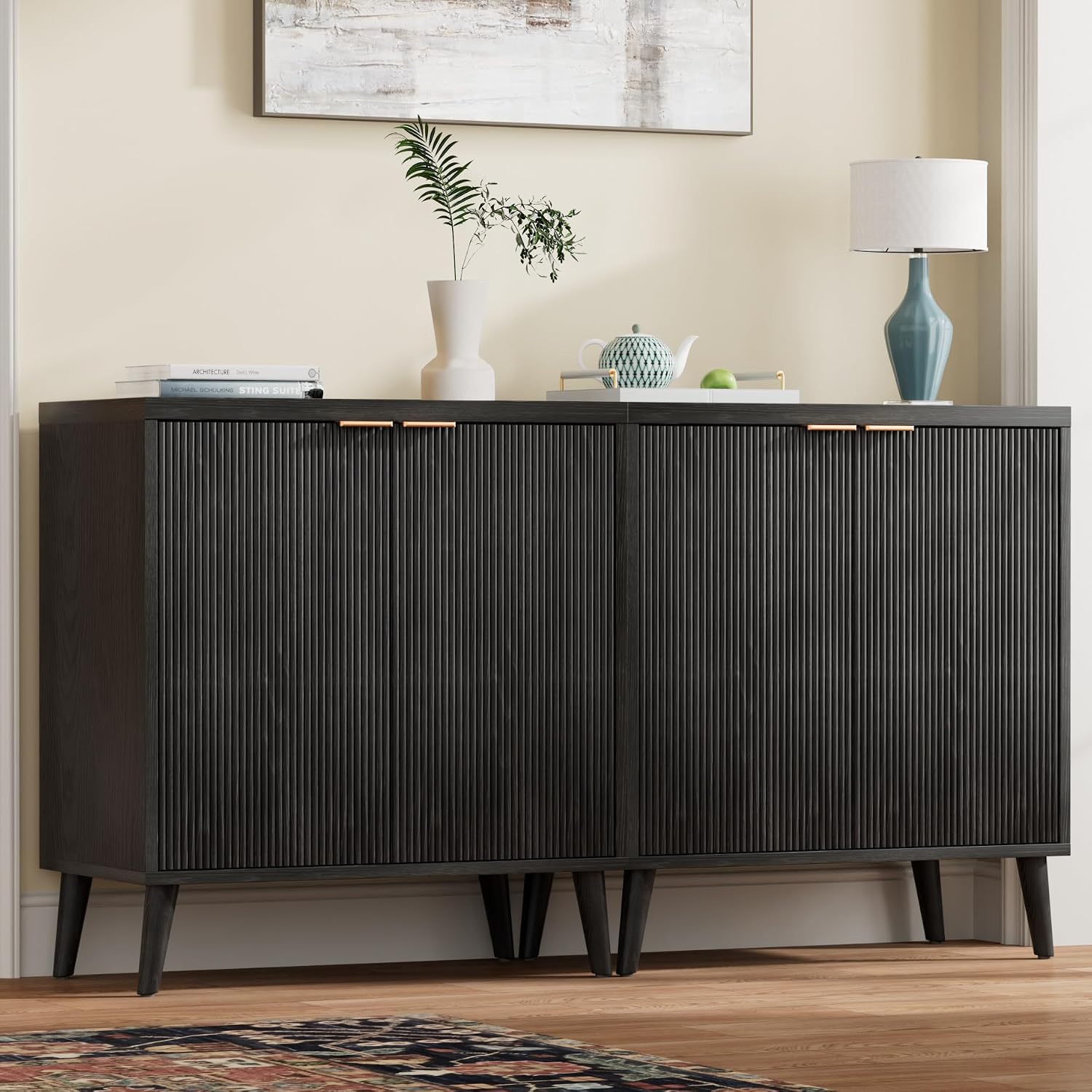 Lemari Bufet Beralur Dengan Pe - Kitchen Appliances Cabinet ulasan dan harga