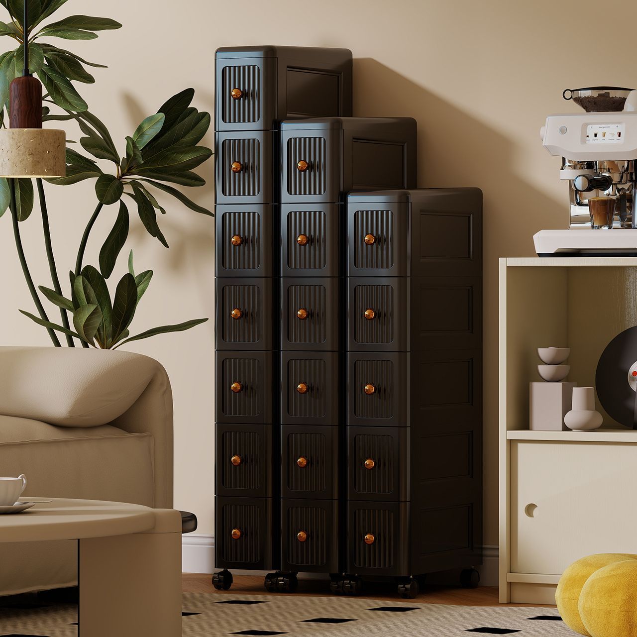 Lemari Penyimpanan Laci Sempit - Kitchen Appliances Cabinet ulasan dan harga