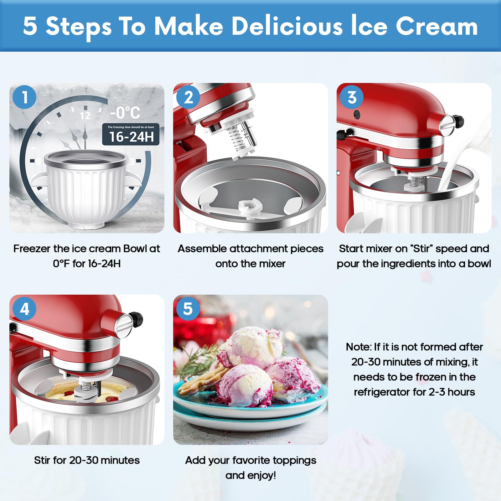 Aksesoris Pembuat Es Krim 2 Qu - Kitchen Appliances Germany ulasan dan harga