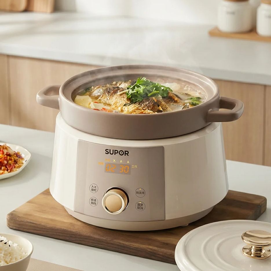 Panci Masak Lambat Listrik Ker - Slow Cooker Ceramic ulasan dan harga